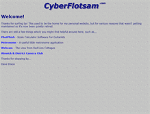Tablet Screenshot of cyberflotsam.com